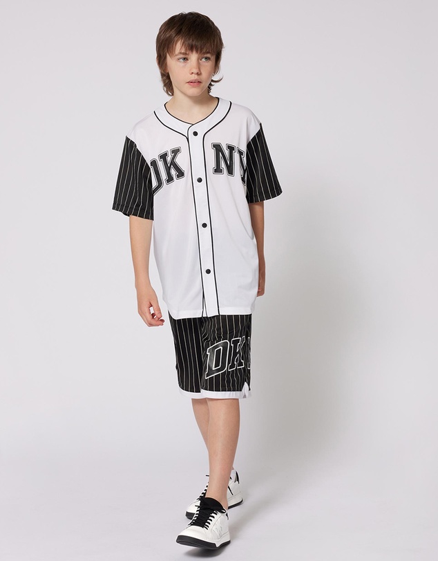 DKNY - Logo Short Sleeve Shirt - Kids-Teens