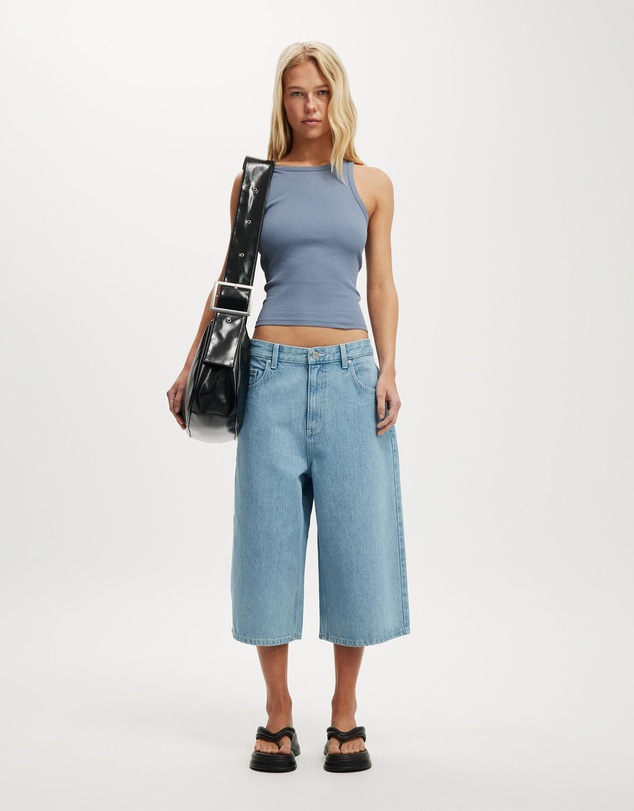 Cotton On - Goldie Rib High Neck Tank