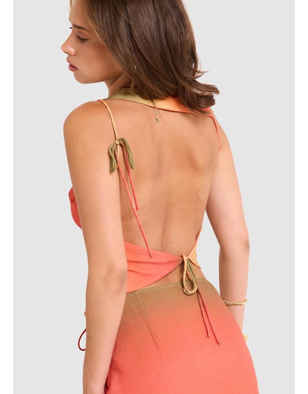 Subtitled - Earth Ombre Backless Top