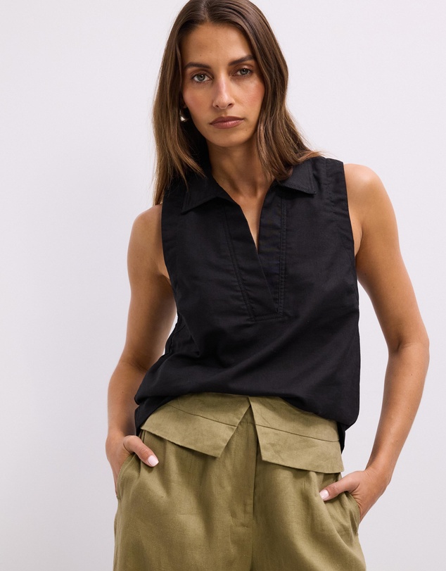 The Fated - Lara Collared Vest Top