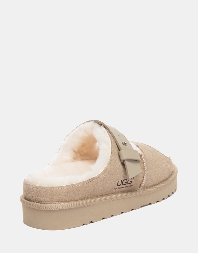 EVERAU - Australian Shepherd Ugg Clava Cow Suede Upper Loafer Oxfords Flats
