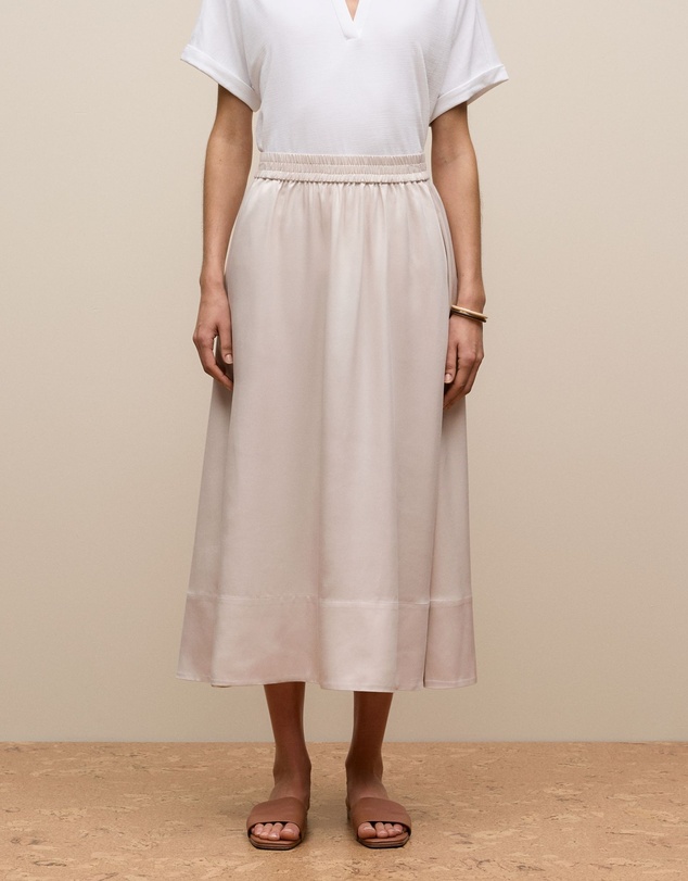 Trenery - Soft Pull On Skirt in Stone