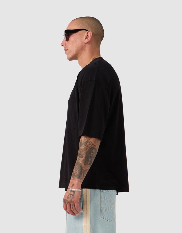 Zanerobe - Cropped Slub Flow Tee Black