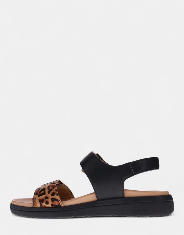 Mia Vita - Bettina Slingback Sandal - Black Leopard