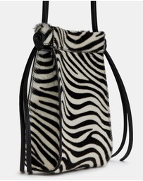 ARKET - Zebra-Print Leather Crossbody