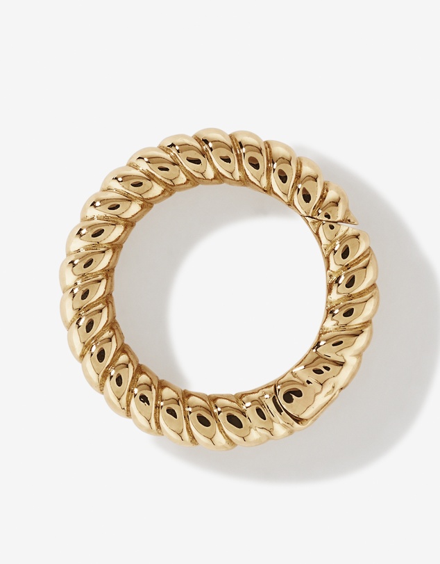 Michael Hill - Twisted Circle Pendant Connector in 10k Yellow Gold