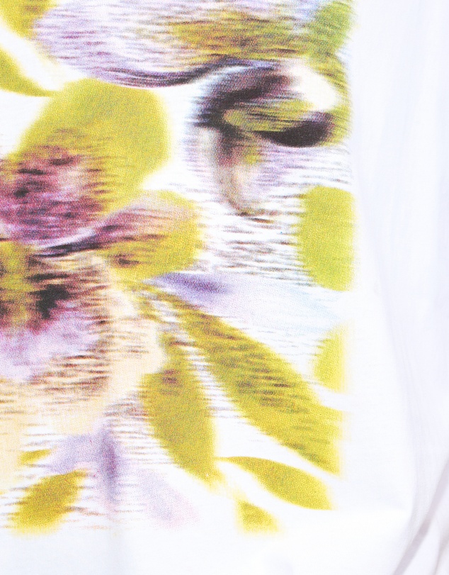 Dazie - Blurred Floral Oversized Graphic Tee