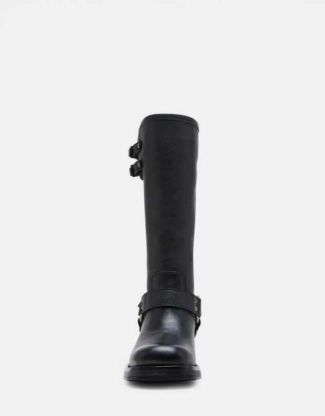 Steve Madden - Astor Black Leather Boots