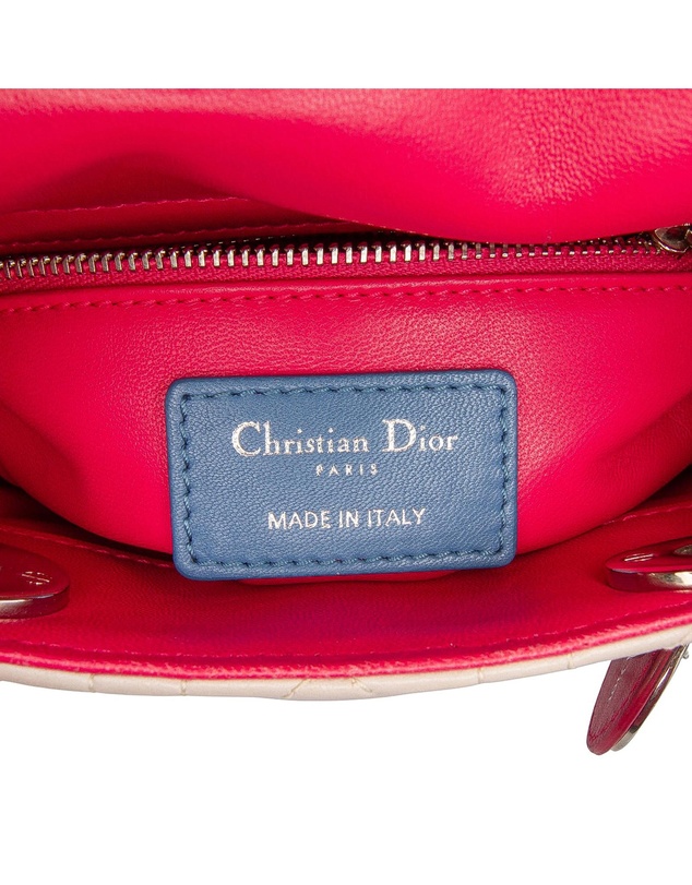 Pre-Loved by Azura Reborn - Pre-Loved Mini Tricolor Lambskin Cannage Lady Dior