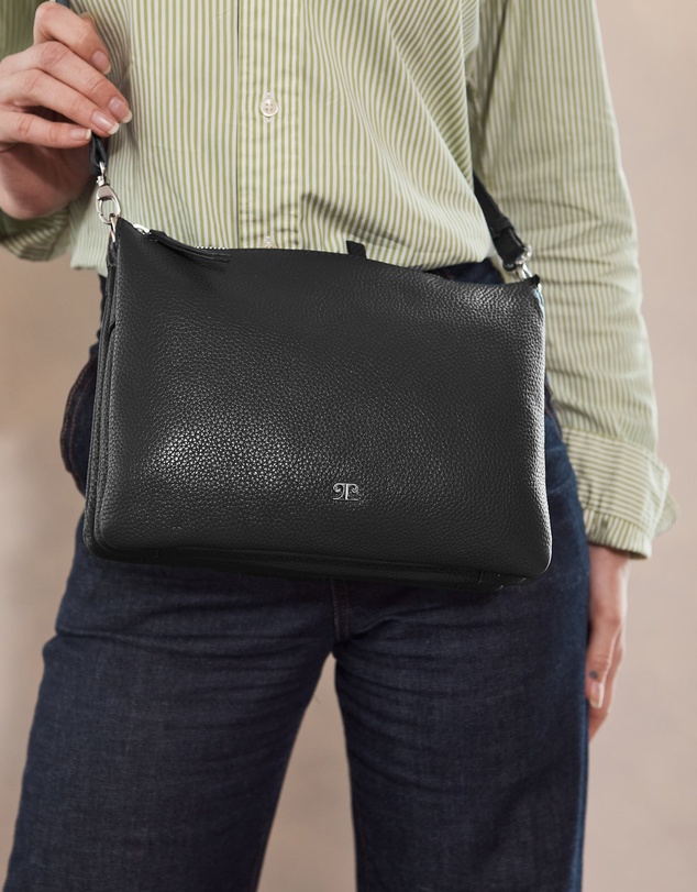 Pierre Cardin - Pierre Cardin Ladies Leather Crossbody Bag