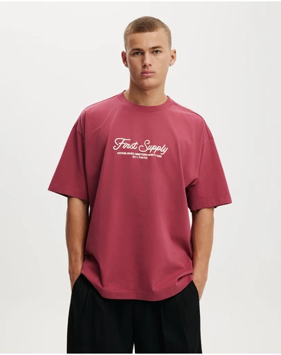 Cotton On - Box Fit Text T-Shirt