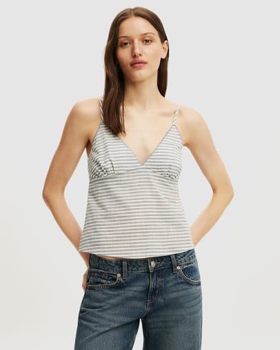Madi Stripe Weathered Blue