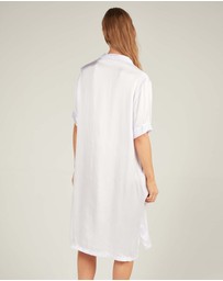 Primness - Glossed Shirt Dress