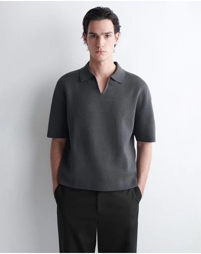COS - Milano-Knit Cotton Polo Shirt