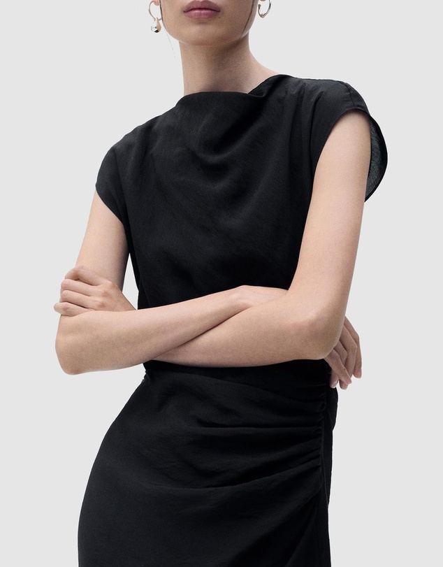 M.N.G - Kelly Draped Straight Dress