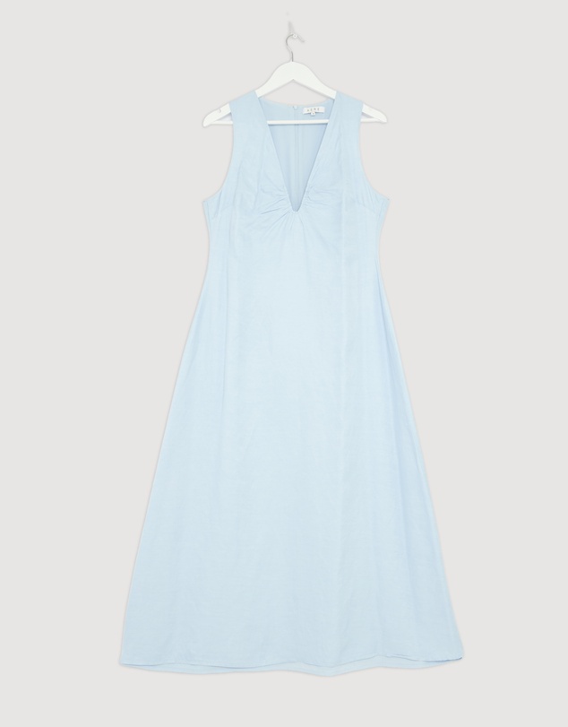 Revibe - Repaired AERE Soma U-Neckline Midi Dress - AU 14