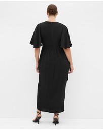 City Chic - Braelynn Drape Maxi Dress