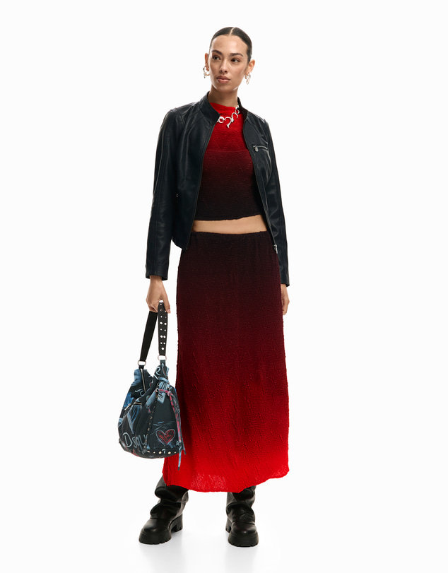 Desigual - Gradient texture blouse
