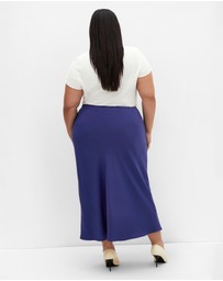 City Chic - Fountain Court Skirt - ink
