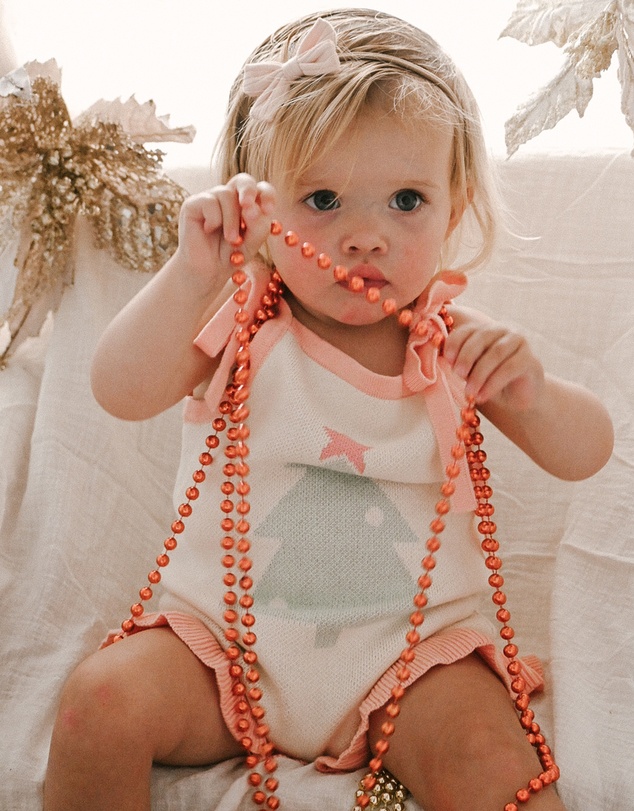 WITH LOVE FOR KIDS - Frills Knitted Romper - Babies
