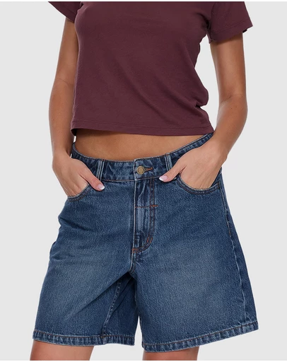 Thrills - Billie Low Rise Baggy Embro Shorts