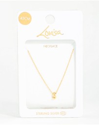 Lovisa - Gold Plated Sterling Silver Letter S Necklace