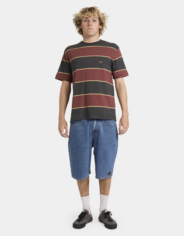 RVCA - Mens Dayshift Stripe T-Shirt