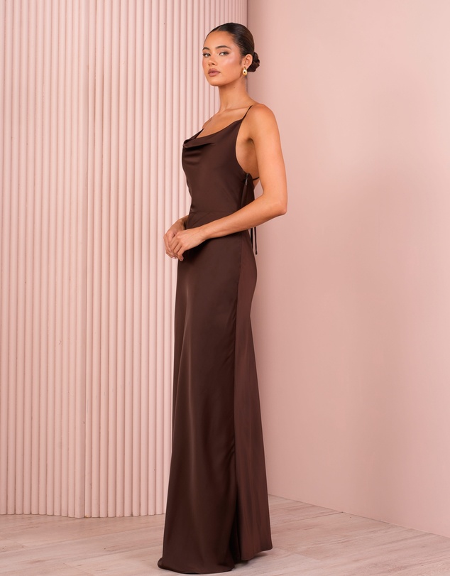 Azzurielle - Mila Cowl Neck Midi Dress