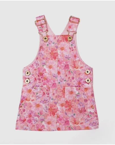 WITH LOVE FOR KIDS - Hazel Denim Pinafore Dress - Babies - Kids