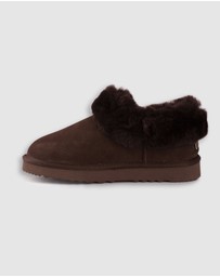 AusWooli Ugg Boots - Coogee Sheepskin Wool Ankle Slippers
