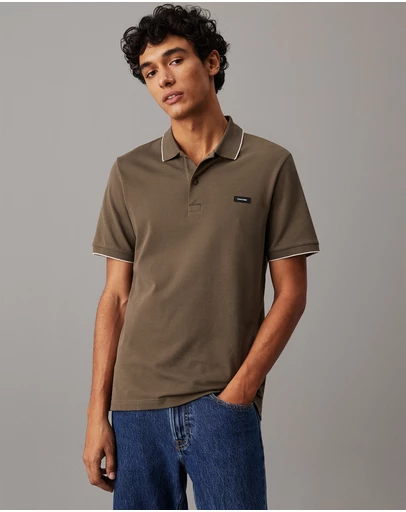 Calvin Klein - Slim Cotton Pique Polo Shirt