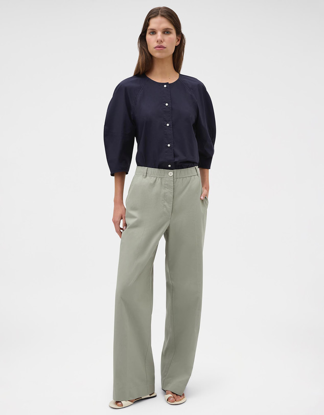 Oroton - Twill Straight Leg Pants