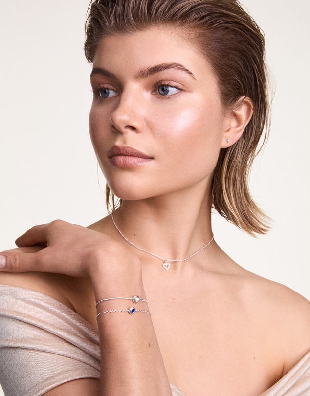 Daniel Wellington - Heart White Crystal Charm S925