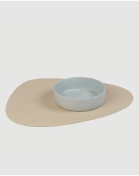 Lilly + Dash - Dog & Cat Asymmetric Placemats - Sand & Slate