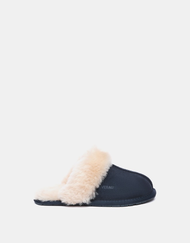 EVERAU - EverAU Ugg Rosa Slipper Suede Cow Suede Upper House Shoes