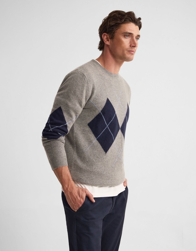 Oxford - Anton Wool Argyle Crew Neck