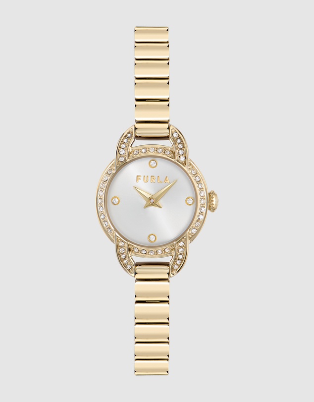 Furla - Furla Mini Shape 20mm Gold-Tone Stainless Steel Bracelet Watch