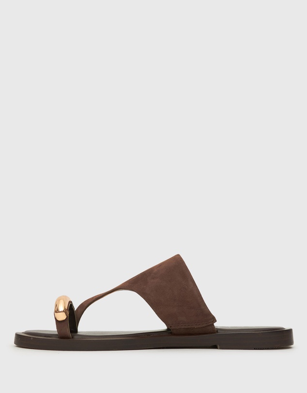 Betts - Dolphin Leather Thong Sandals