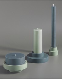 porter green - escc large pillar candle soy-blend unscented candles