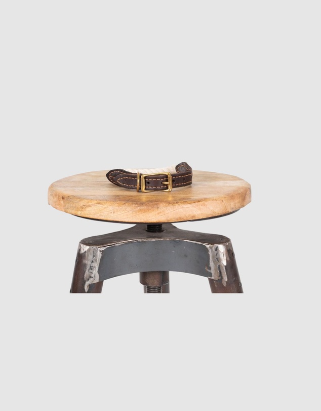Mog & Bone - Rope & Leather Dog Collar- Natural