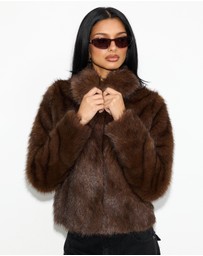 Dazie - Valeria Faux Fur Coat