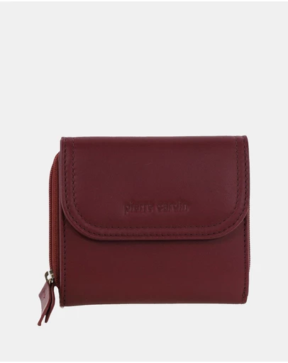 Pierre Cardin - Pierre Cardin Ladies Leather Tri-Fold Tab Wallet
