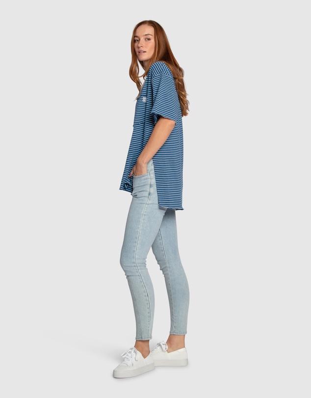 Belle & Bloom - Brave Soul Oversized Striped T-Shirt