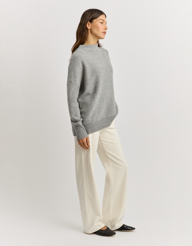 Toorallie - Drop Shoulder Mock Neck