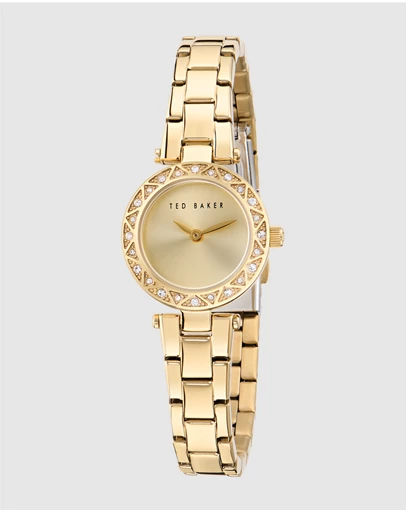 Ted Baker - Jolyye Crystal 24mm Gold-Tone Bracelet Watch