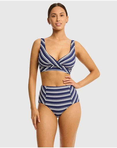 Sea Level Australia - Biarritz Cross Front Multifit Bra Top