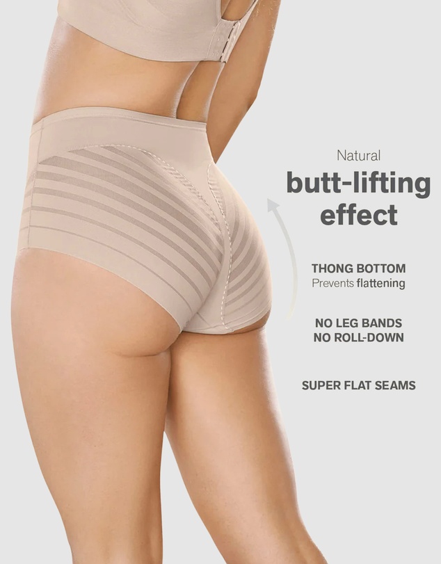 Leonisa - Lace Stripe Undetectable Seamless Shaping Brief