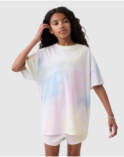 GAP - SS Tie Dye Extra Relaxed Tunic Tee - Teens
