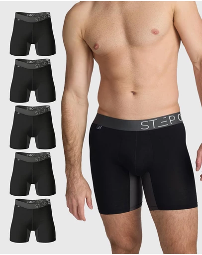 STEP ONE - Boxer Brief - Black Currants 5 Pack