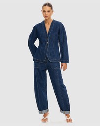 KIVARI - Jessica Denim Barrel Jacket